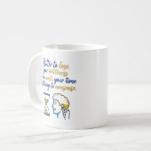 Mug Sablier & Citation de profil (Devant gauche)