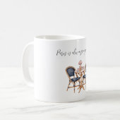 Mug Sac à baguettes rose bleu Paris (Devant gauche)