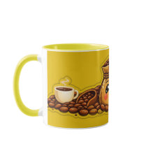 Mug Sac à Café Mignon | TASSE Haricots Café Kawaii