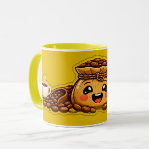Mug Sac à Café Mignon   TASSE Haricots Café Kawaii