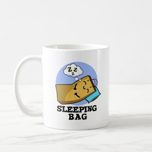 Mug Sac à couchage amusant Pun à sac en papier (Gauche)