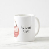 Mug Sac À Main Pomme Par Jour (Devant droit)