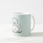 Mug Sac à perles vertes et blanches (Devant droit)