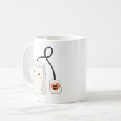 MUG SAC À THÉ GRIS ANCIEN CUIT (Devant gauche)