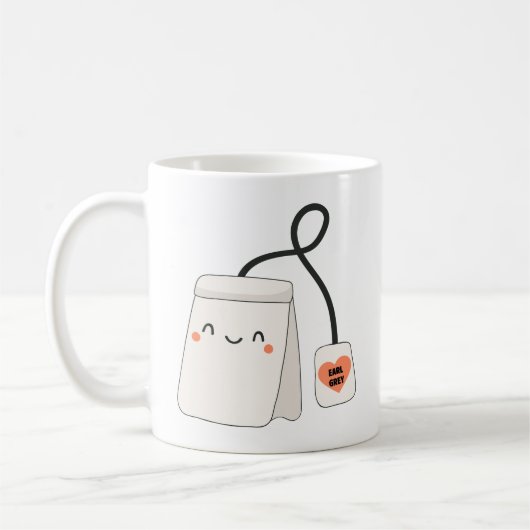 MUG SAC À THÉ GRIS ANCIEN CUIT (Gauche)