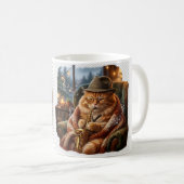 Mug Sac fourre-tout chat café cosy (Devant droit)