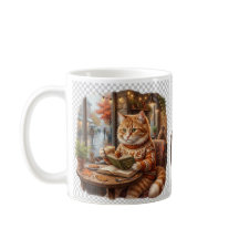 Sac fourre-tout chat café cosy