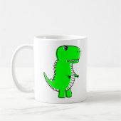Mug Sac fourre-tout Dessin Dinosaure Vert (Gauche)