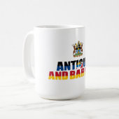 Mug Sac transparent Antigua | Caraïbes | Prêt pour le (Devant gauche)