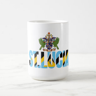 Mug Sac transparent St. Lucia Caraïbes Prêt pour l