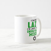 Mug Sacoche du mode d'économie d'énergie amusant (Devant droit)