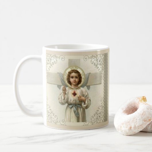 Mug Sacré Coeur de l'Enfant Jésus avec Croix (Avec donut)