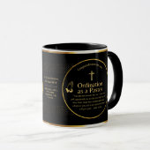 Mug Sacré Nouveau Ordonné Pasteur Bible Verse Personna (Devant droit)