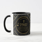 Mug Sacré Prêtre Cadeau Pasteur diacre Ordination pers (Gauche)