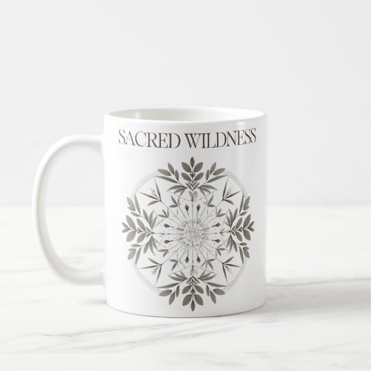 Mug Sacré-sauvage Botanique Mandala Art (Gauche)