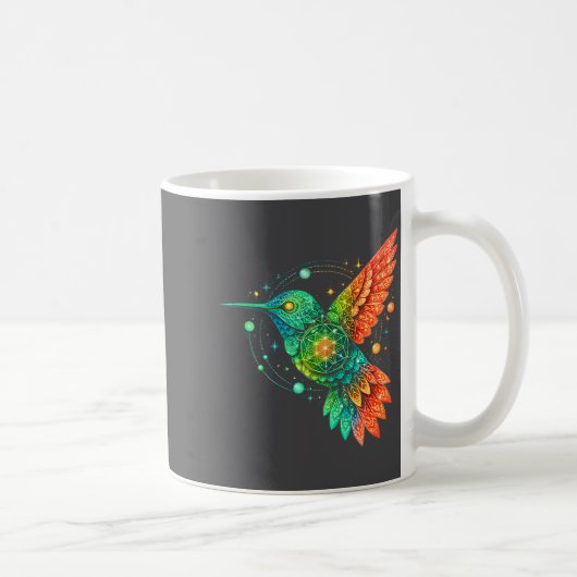 Mug Sacred Geometry Hummingbird Mystic Celestial Desig (Droite)