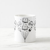 Mug sacs à dos et gommes, tous flottants (Centre)