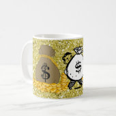 Mug Sacs argent Parties scintillant Gold Faux (Devant gauche)