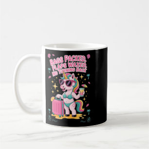 Mug Sacs de licorne de vacances emballés Voyage amusan