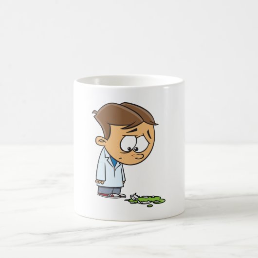 Mug Sad Boy Scientist avec Broken Experiment (Centre)