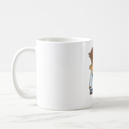 Mug Sad Boy Scientist avec Broken Experiment (Gauche)