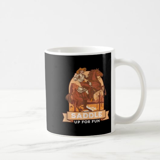 Mug Saddup Pour Fun Cowboy Western Riding Humour Tank (Droite)