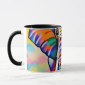 Mug Safari africain coloré éléphant (Gauche)