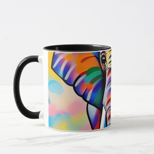 Mug Safari africain coloré éléphant (Gauche)