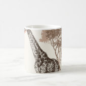 Mug Safari Coucher de soleil Giraffe Paysage naturel (Centre)