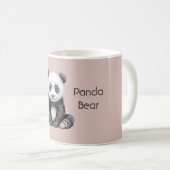 Mug Safari Panda Ours Noir Blanc (Devant droit)