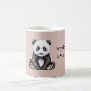 Mug Safari Panda Ours Noir Blanc