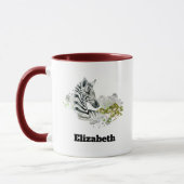 Mug Safari Zebra Wild Animal Exotique En Aquarelles (Gauche)