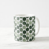 Mug Sage Green Eucalyptus Leaf Pattern Botanical Plant (Devant droit)
