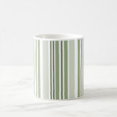 Mug Sage Green (Light, Medium, Dark) and White Stripes (Centre)