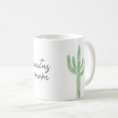 Mug Sage Green Saguaro Cactus Maman Aquarelle (Devant droit)