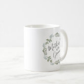 Mug Sage Greenery Wreath Botanique Mère de la chambre (Devant droit)
