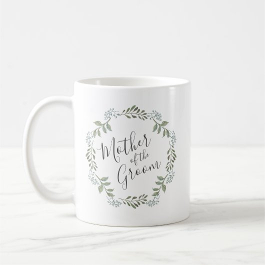 Mug Sage Greenery Wreath Botanique Mère de la chambre (Gauche)