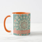 Mug Sage rétro et Mandala de sable personnalisé (Gauche)