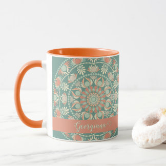 Mug Sage rétro et Mandala de sable personnalisé