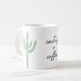 Mug Sage Saguaro Cactus Plus Café Aquarelle Musique