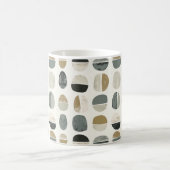 Mug Sage Vert & Beige Bohème Style Abstrait (Centre)