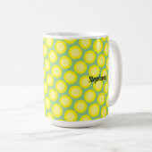 Mug Sage Vert Jaune Citron Cadeau Personnalisé (Devant droit)