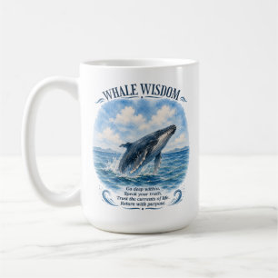 Mug Sagesse de la baleine : Faire confiance aux couran