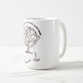 Mug Sagesse de l'âme céleste | Sphère armillaire vinta (Devant droit)