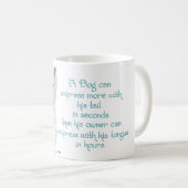 Mug Sagesse de Westie - Queue qui remue ou langue qui (Devant droit)