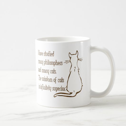 Mug Sagesse des chats (Droite)