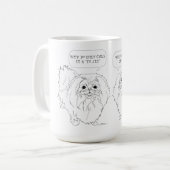 Mug Sagesse et esprit de Pékinois (Devant gauche)
