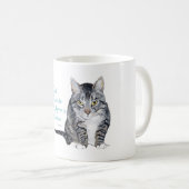 Mug Sagesse Féline - un Chat est une Énigme (Devant droit)