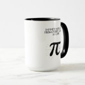 Mug Sagesse infinie à chaque angle Conception mathémat (Devant droit)