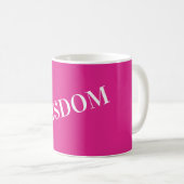 Mug Sagesse rose (Devant droit)